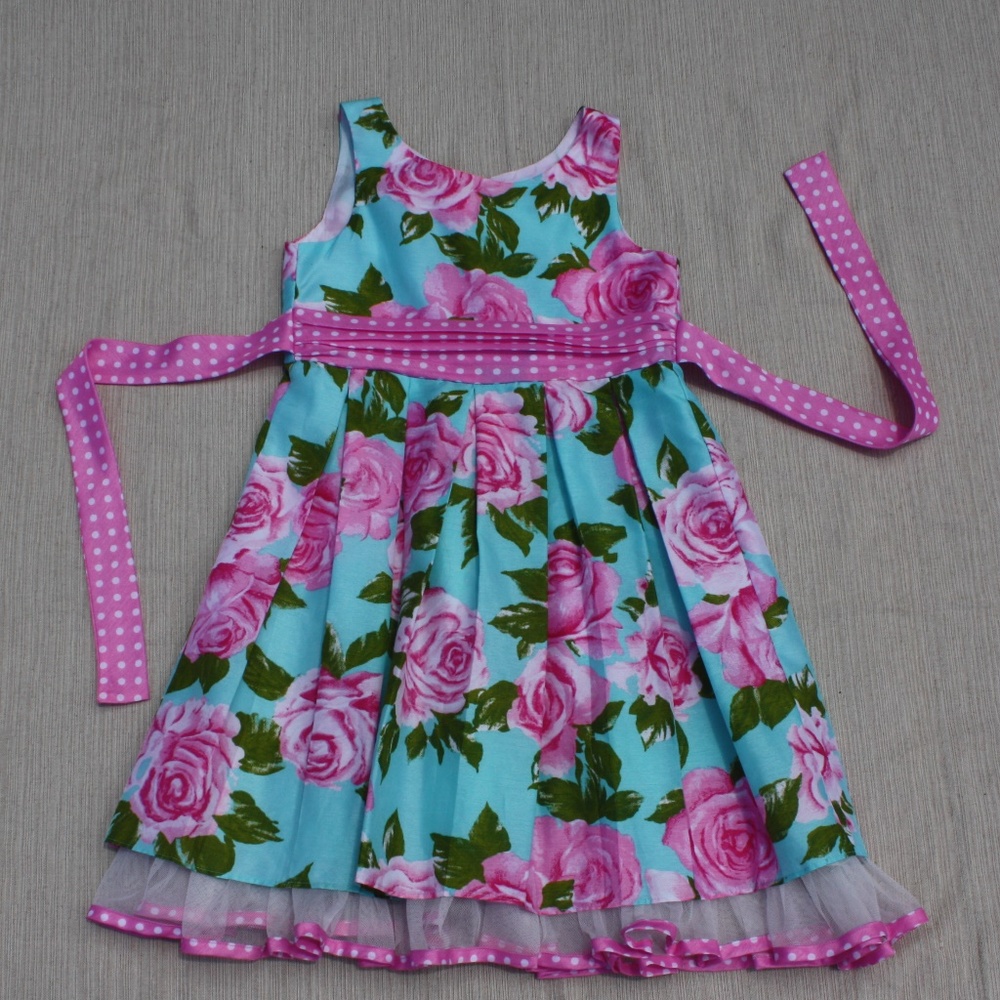 Girl's Floral Formal Dress